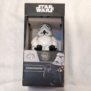Star Wars Stormtrooper Video Game Controller Holder Stand Phone Cable Guys New